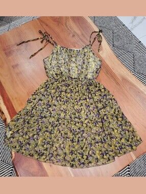 Vintage Costa Blanca Fairycore Pleated Mesh Dress